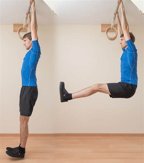 Progress through the five steps below to nail strict hanging leg raises. These exercises also make great alternatives to hanging leg raises if you don’t have a bar available or if you want to switch up your exercise routine. Achieve hanging leg raises in 5 steps Step 1: Lying Leg Raise (2 sets, 15 reps each)